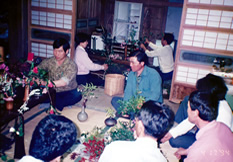 吉川会長 龍居副会長 吉田氏(茶室) 斉藤氏